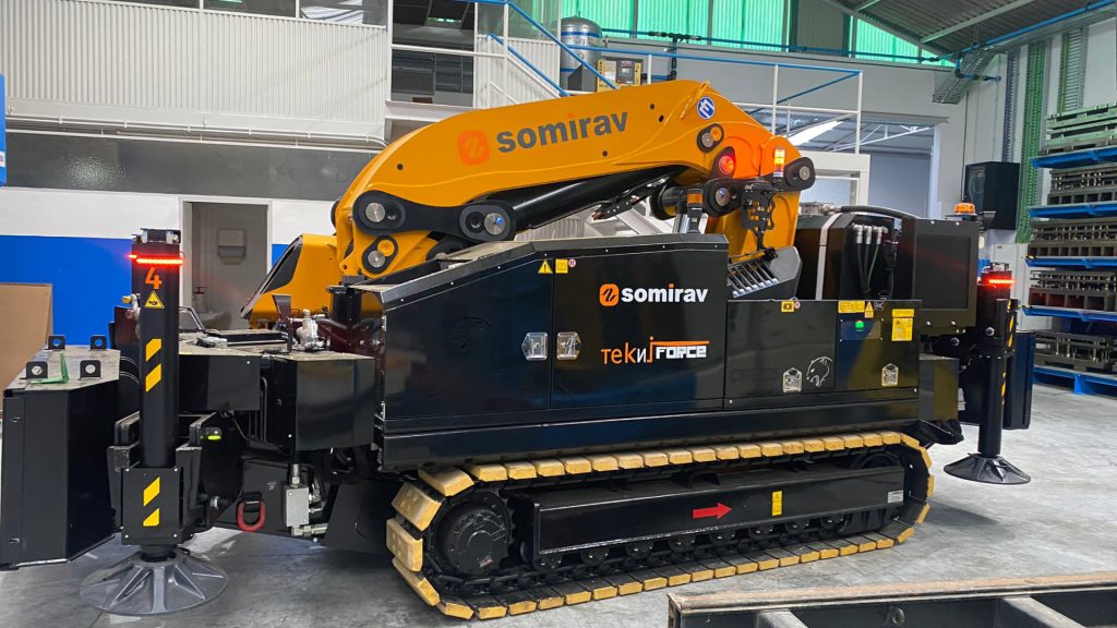 banner gruas sobre lagartas